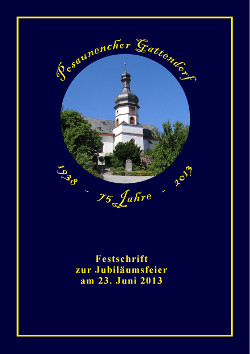 Festschrift 74 Jahre Posaunenchor Gattendorf